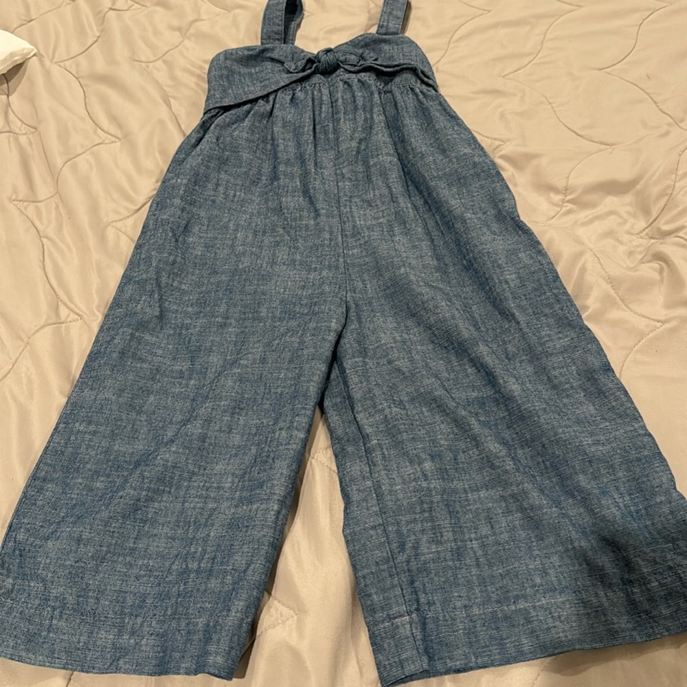 Bow Front Wide Leg Jumpsuit